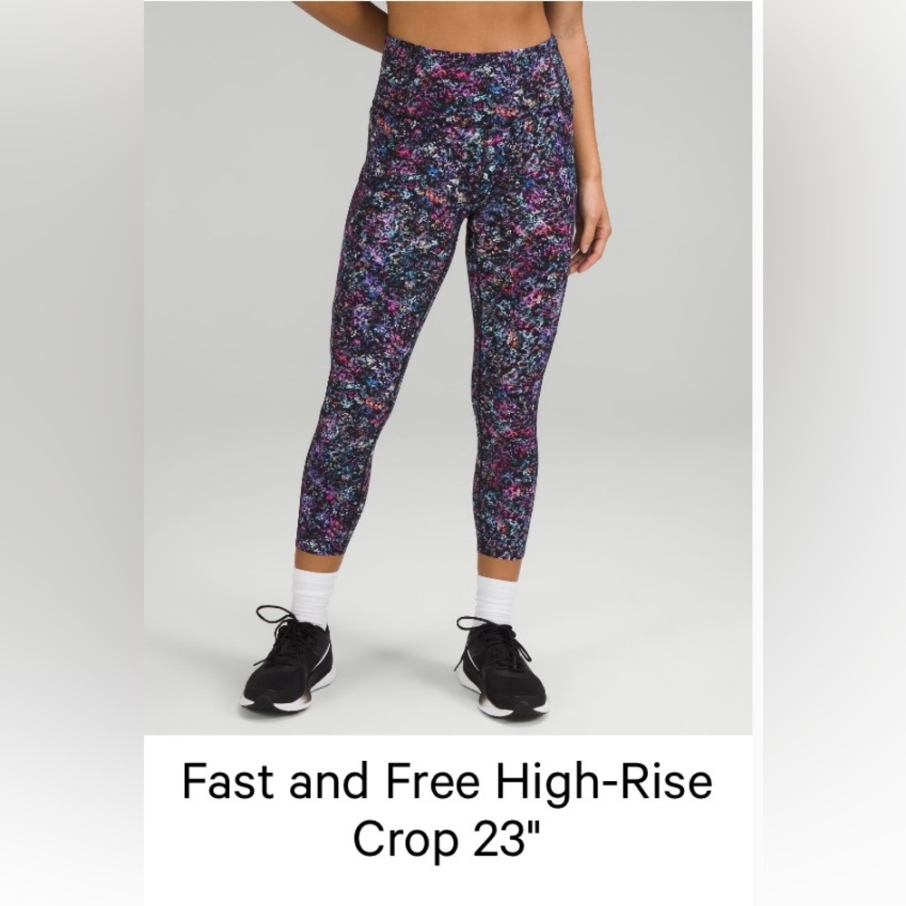 Lululemon Fast & Free High Rise Crop 23”